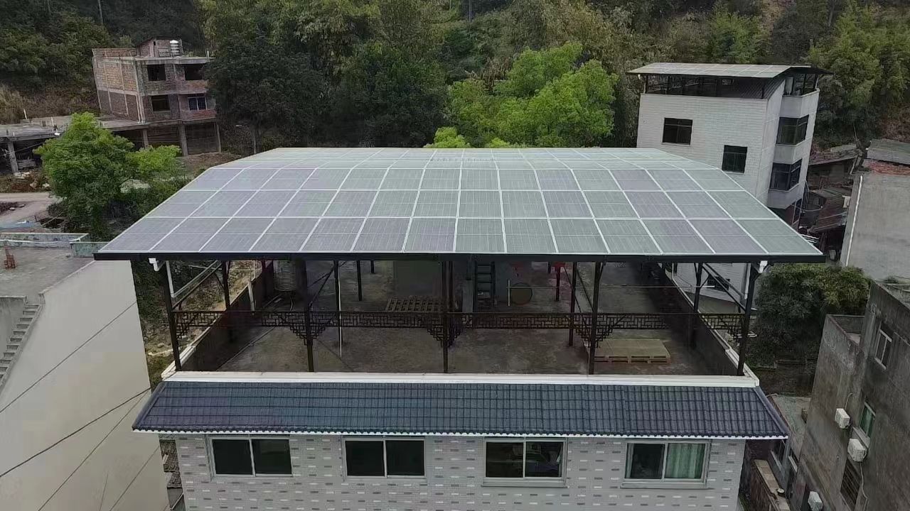 云浮15kw+10kwh自建别墅家庭光伏储能系统